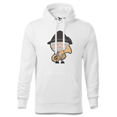 Da Oid Sinzer Musikinstrumente Sweatshirt Hoody Herren Weiss Reikering Front